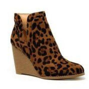Leopard Wedge Heel